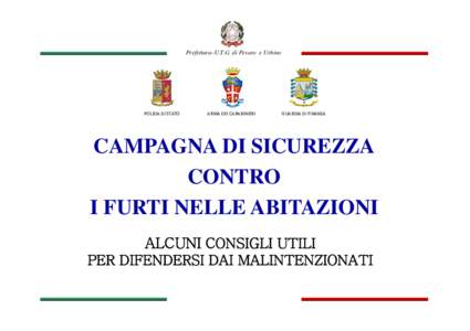 Prefettura–U.T.G. di Pesaro e Urbino  POLIZIA DI STATO ARMA DEI CARABINIERI
