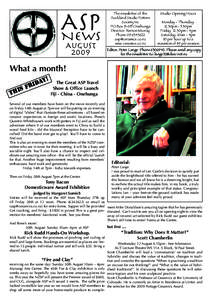 August 2009 newsletter 2.indd
