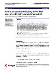 Hybrid extragradient viscosity method for general system of variational inequalities