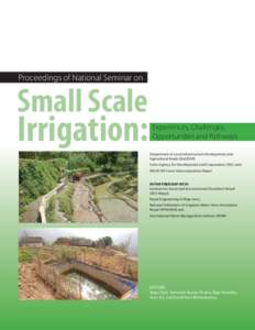 Proceedings of National Seminar on  Small Scale Irrigation: