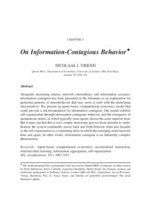 CHAPTER 5  On Information-Contagious Behavior w