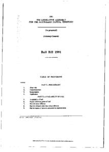 1991 THE LEGISLATIVE ASSEMBLY FOR THE AUSTRALIAN CAPITAL TERRITORY (As presented) (Attorney-General)