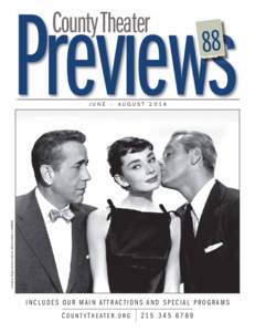 County Theater  Previews 88  Humphrey Bogart, Audrey Hepburn, William Holden in SABRINA
