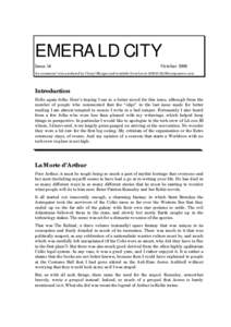 EMERALD CITY Issue 14 OctoberAn occasional ‘zine produced by Cheryl Morgan and available from her at 