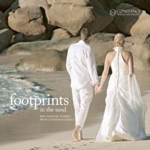 footprints in the sand REAL WEDDING STORIES FROM CONSTANCE GUESTS