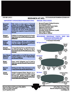 VOLUME 5, NO. 5  JULY/AUGUST/SEPTEMBER/OCTOBER 2013 RESEARCH AT NPS