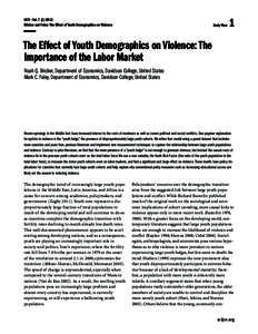 IJCV : Vol[removed]Bricker and Foley: The Effect of Youth Demographics on Violence Early View  1