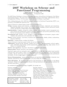 > (for-papers)  ; call for papers 2007 Workshop on Scheme and Functional Programming