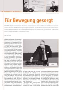 26 Kongresse & Tagungen Prof. Dr. Georg Bitter VorsRiBGH Dr. Hans Gerhard Ganter  Für Bewegung gesorgt