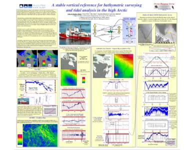 A stable vertical reference for bathymetric surveying and tidal analysis in the high Arctic The EM300 multibeam sonar mounted on the Amundsen is one of the prime tools used for marine geomorphologic and hydrographic inve