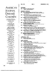 American  Journal Diseases  Children