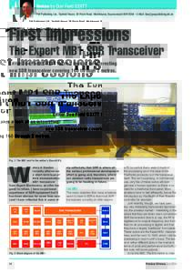 Review by Don Field G3XTT PW Publishing Ltd., Tayfield House, 38 Poole Road, Westbourne, Bournemouth BH4 9DW l E-Mail:  First Impressions  The Expert MB1 SDR Transceiver