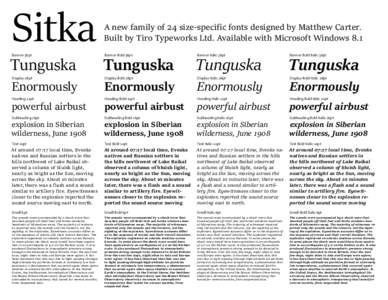 Sitka Tunguska Banner 36pt 	 
