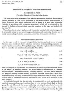 485  Ann. Hum. Genet., Lond), 35, 485 Printed in Great Britain  Extension of covariance selection mathematics