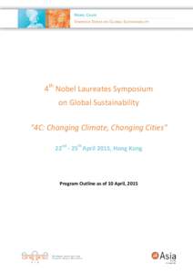 4th Nobel Laureates Symposium on Global Sustainability 