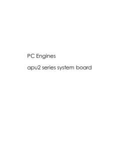 PC Engines apu2 series system board Table of contents CE declaration of conformity