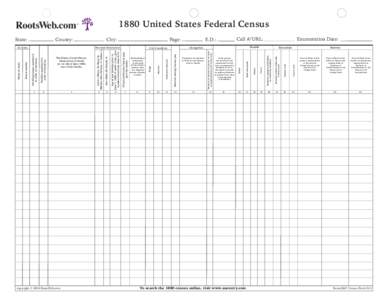 1880 United States Federal Census  copyright © 2004 RootsWeb.com 13