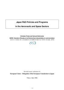 Japan R&D Policies and Programs in the Aeronautic and Space Sectors