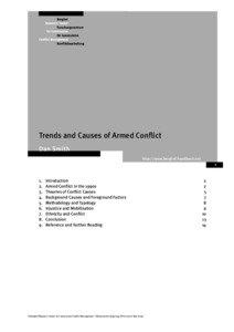 Trends and Causes of Armed Conflict Dan Smith http://www.berghof-handbook.net
