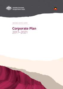 ABORIGINAL HOSTELS LIMITED  Corporate Plan 2017–2021  Foreword