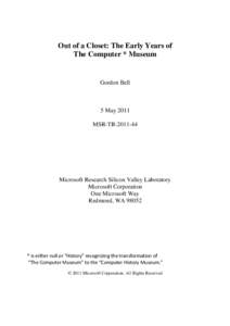 Microsoft Word - Bell_Origin_of_the_Computer_History_Museum_V2.3