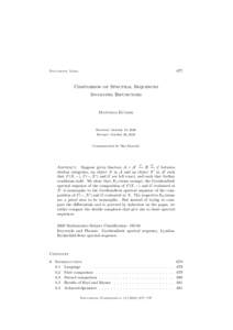 677  Documenta Math. Comparison of Spectral Sequences Involving Bifunctors