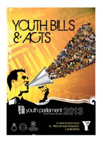 YMCA SA Youth Parliament 14th – 19th July[removed]  YMCA SA Youth Parliament
