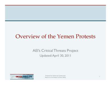 Overview of the Yemen Protests