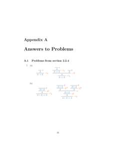 Appendix A  Answers to Problems A.1  Problems from section 2.2.4