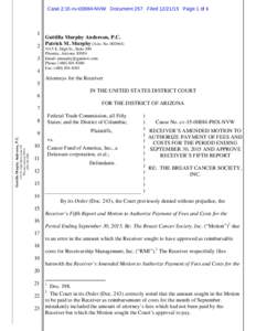 Case 2:15-cvNVW Document 257 FiledPage 1 of 6  1 Guttilla Murphy Anderson, P.C. Patrick M. Murphy (Ariz. No)