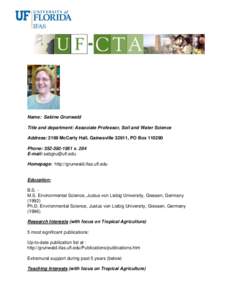 Microsoft Word - Center Tropical Agriculture Bio Page.doc