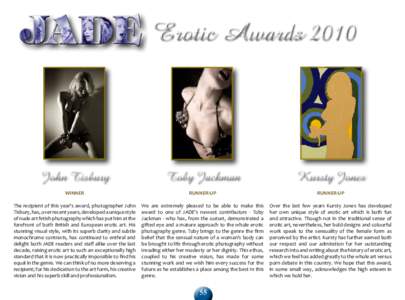 Erotic AwardsJohn Tisbury Toby Jackman