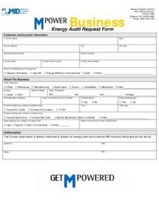 Modesto Irrigation District Attn: Energy Services PO Box 4060 Modesto, CAPhone: (