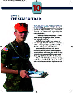 L2L - Vol 3 chapter 10_Layout:00 PageCHAPTER 10  THE STAFF OFFICER