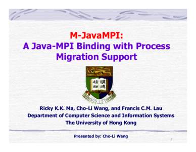 Microsoft PowerPoint - ccgrid2002-M-JavaMPI-4