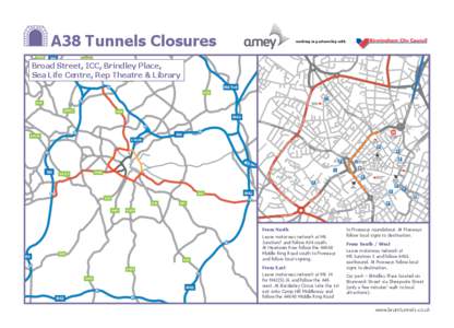 A38 Tunnels Closures A461 A453  A452