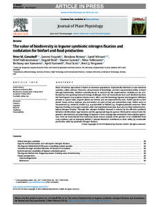 The value of biodiversity in legume symbiotic nitrogen fixation and nodulation for biofuel and food production