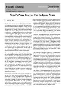 Microsoft Word - B131 Nepals Peace Process - The Endgame Nears.docx