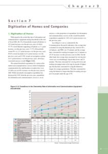 C h a p t e r 2  Section 7 Digitization of Homes and Companies increase, so the proportion of expenditure for information and communications services in the overall household