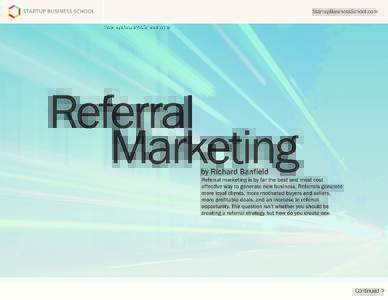 Referral MarketingTactics to Use Today 10 Killer Referral Marketing Tactics by Richard Banfield