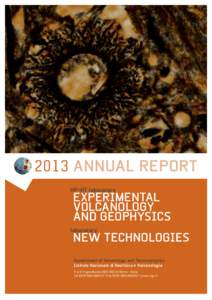 2013 ANNUAL REPORT HP-HT laboratory EXPERIMENTAL VOLCANOLOGY AND GEOPHYSICS