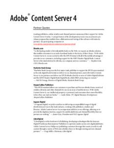 Microsoft Word - Adobe Content Server Partner Quotes.doc