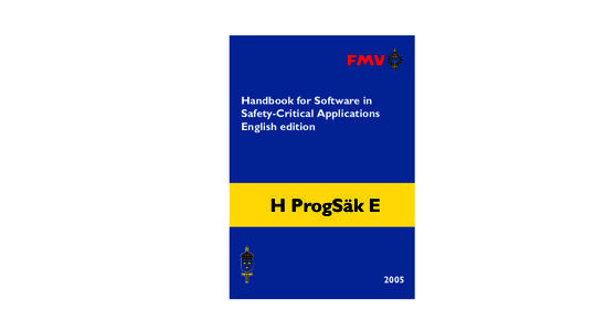 H ProgSäk EHandbook for Software in Safety-Critical Applications English edition