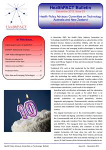 HealthPACT Bulletin - Issue 23 - December 2013