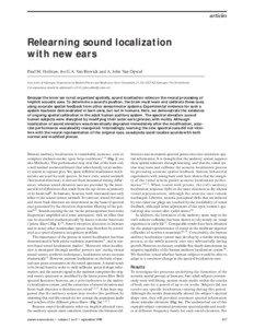 articles  Relearning sound localization