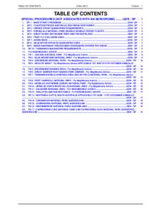 TABLE OF CONTENTS  8-Mar-2012 Content - 1