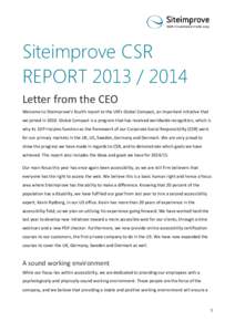 Siteimprove CSR REPORT[removed]