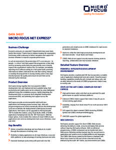 AQ Micro Focus Net Express Data Sheet.indd