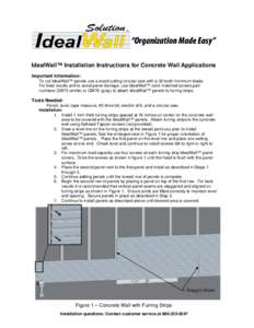 IdealWall Concrete Instructions