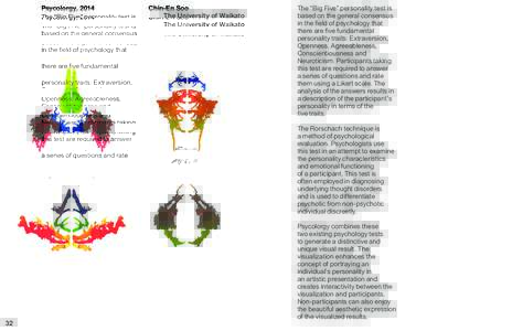 Psycolorgy, 2014  Chin-En Soo The University of Waikato  The “Big Five” personality test is
